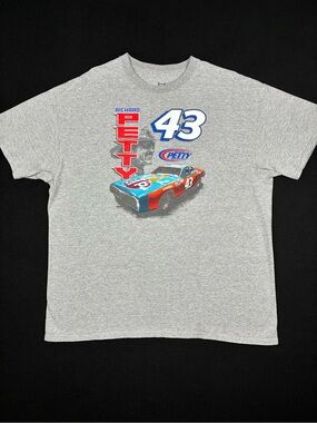 NASCAR Richard Petty #43 Graphic Tee Grey Mens XL Short Sleeve Tshirt Racing